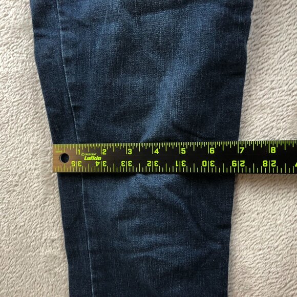 Chaps Women Jeans Size 6/28 Mid Rise Skinny Frayed Hem Blue Denim Classic Casual - Picture 9 of 16